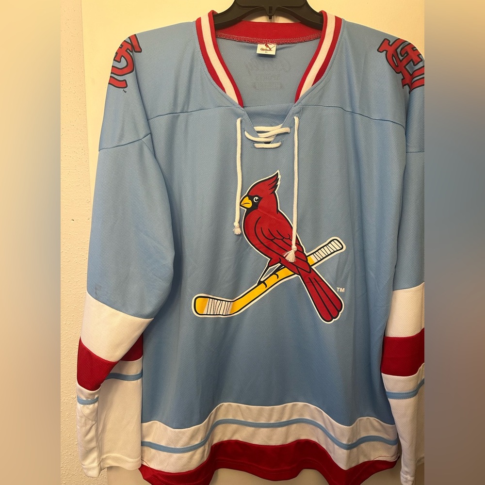 St. Louis Cardinals Hockey Sweater Jersey Adult XL SGA 9/15/23 STL Blues